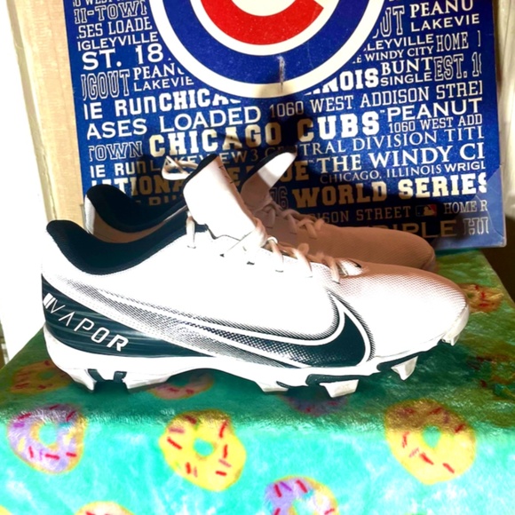 Lot of 2 pair of Nike Cleats 1 Vapor Fastflex SZ13 & 1 Nike Alpha Menace SZ14 - Picture 4 of 14